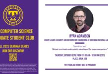 Computer Science Graduate Club Fall 2022 Seminar Series (10/27)