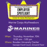 Employer Spotlight featuring Marine Corps-Murfreesboro on November 10