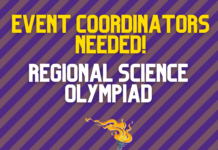 Event Coordinators Needed for 2023 Regional Science Olympiad 02/11/2023