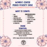 Women’s Center Period Poverty Drive Thursday Dec. 1st