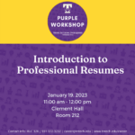 Purple Career Readiness Workshop on January 19: Professional Resumes