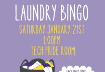 Laundry BINGO on Saturday