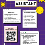 Apply to be a Resident Assistant! Applications close February 16th