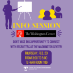 The Washington Center Info Session on February 23