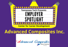 Employer Spotlight featuring Advanced Composites Inc. in the RUC Lobby Mar. 2