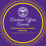 Faculty Excellence in Online Education Nominations Open