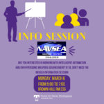 Naval Surface Warfare Center (NAVSEA) Information Session – March 6th at 5:00pm