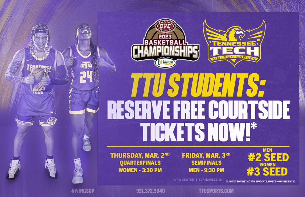 Free Courtside Tickets to OVC Basketball Tournament for TTU Students