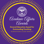 General Education Award Nominations Open!