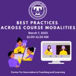Best Practices Across Course Modalities
