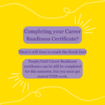 Last Day to Start Career Readiness!