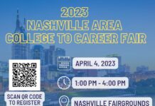 The Nashville Area Career Fair is Tuesday, April 4