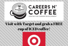 Careers n’ Coffee featuring Target on April 3 in Johnson Hall 214