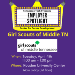 Employer Spotlight featuring Girl Scouts of Middle Tennessee on Tuesday, April 4