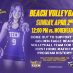 TTU Beach Volleyball Match Sunday, April 2nd
