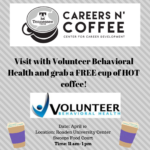 Careers n’ Coffee featuring Volunteer Behavioral Health on April 10