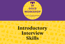 Gold Career Readiness Workshop on April 12: Introductory Interview Skills