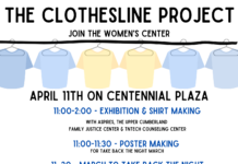 Clothesline Project 2023 with the Women’s Center