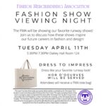 Fashion Show Viewing Party – Free Tote Bags!!