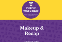 Purple Career Readiness Makeup and Recap on April 20