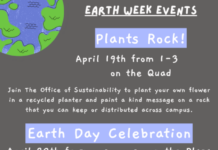 Earth Week Events, April 17th-21st