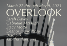 UPDATE: Overlook Closing Reception moved to Saturday, May 6 from 4 to 6 pm