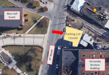 University Services Building North Parking Lot Closure