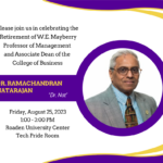 The Retirement of Dr. Ramachandran Natarajan