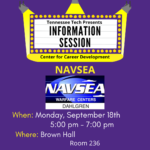 NAVSEA Info Session on September 18
