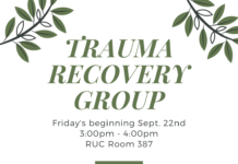 Trauma Recovery Group September 22nd