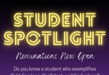 Student Spotlight Nominations Now Open – Fall Semester