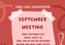 Child Life Association September Meeting