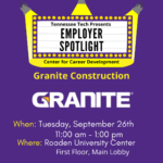 Employer Spotlight with Granite Construction on September 26