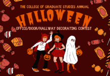 College of Graduate Studies Halloween Costume and Door Contests