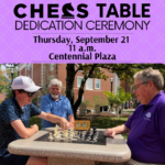 Chess Table Dedication Ceremony