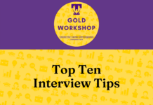 Gold Career Readiness Workshop on October 12: Top Ten Interview Tips