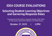 Course Evaluation Information Session with IARE – October 27