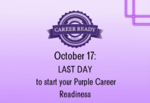 Last Day to Start Purple Career Readiness!