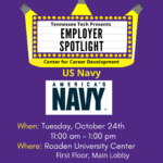 Employer Spotlight with US Navy on October 24