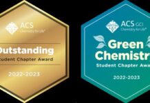Student Members of American Chemical Society Chapter Wins Top Awards