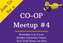 Co-op Meetup #4 is on Thursday, November 2, at 11 a.m.