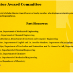 Faculty Nominations Due for Scholar-Mentor Award