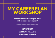 My Career Plan Workshop on November 7!