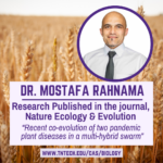 Rahnama’s Research Published in the Journal, “Nature, Ecology and Evolution”