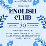 First English Club Meeting of the Semester
