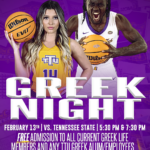 Greek Night at Tennessee Tech Basketball – February 13