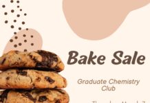 Graduate Chemistry Club Bake Sale March 7