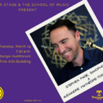 Guests Stephen Page and Alexandre Maynegre-Torra Perform Tuesday at 7:30 p.m.