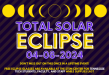 Free Eclipse Glasses Distribution at the Oakley STEM Center for Tennessee Tech