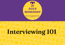 Gold Career Readiness Workshop in the Tech Pride Room on April 2!
